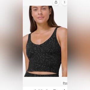 lululemon athletica Black Patterned Sports Bra